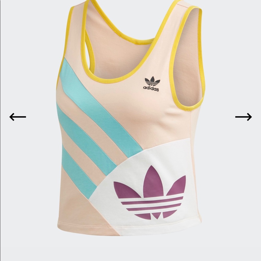 Adidas cropped tank top